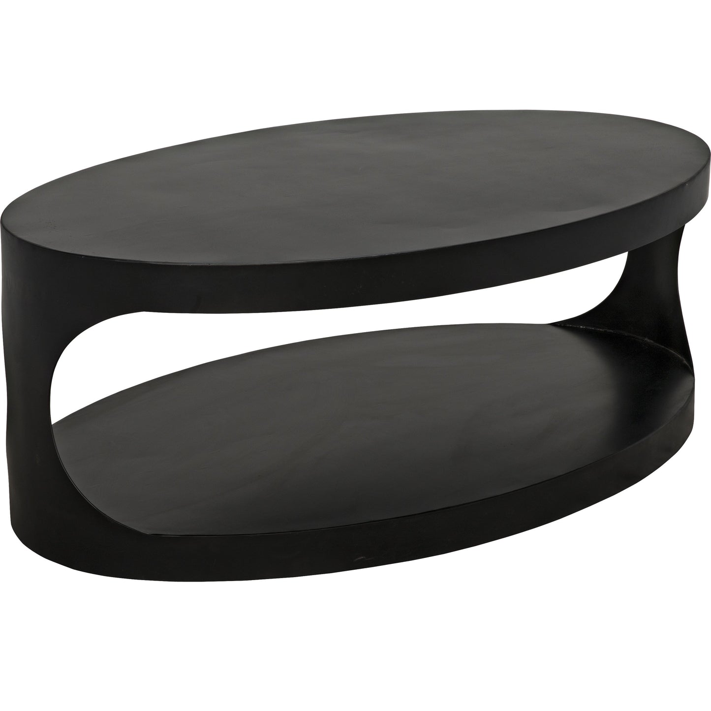003 S-334717 | Additional Silo | Eclipse Oval Coffee Table by Noir in metal. Made from metal in a modern style.