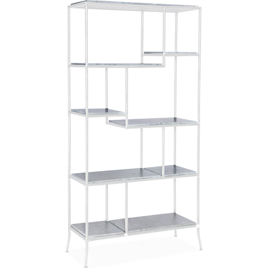 Commerce & Market Bookcase Shelves by Hooker Furniture in blue forest. Made from blue forest stone in a transitional style.