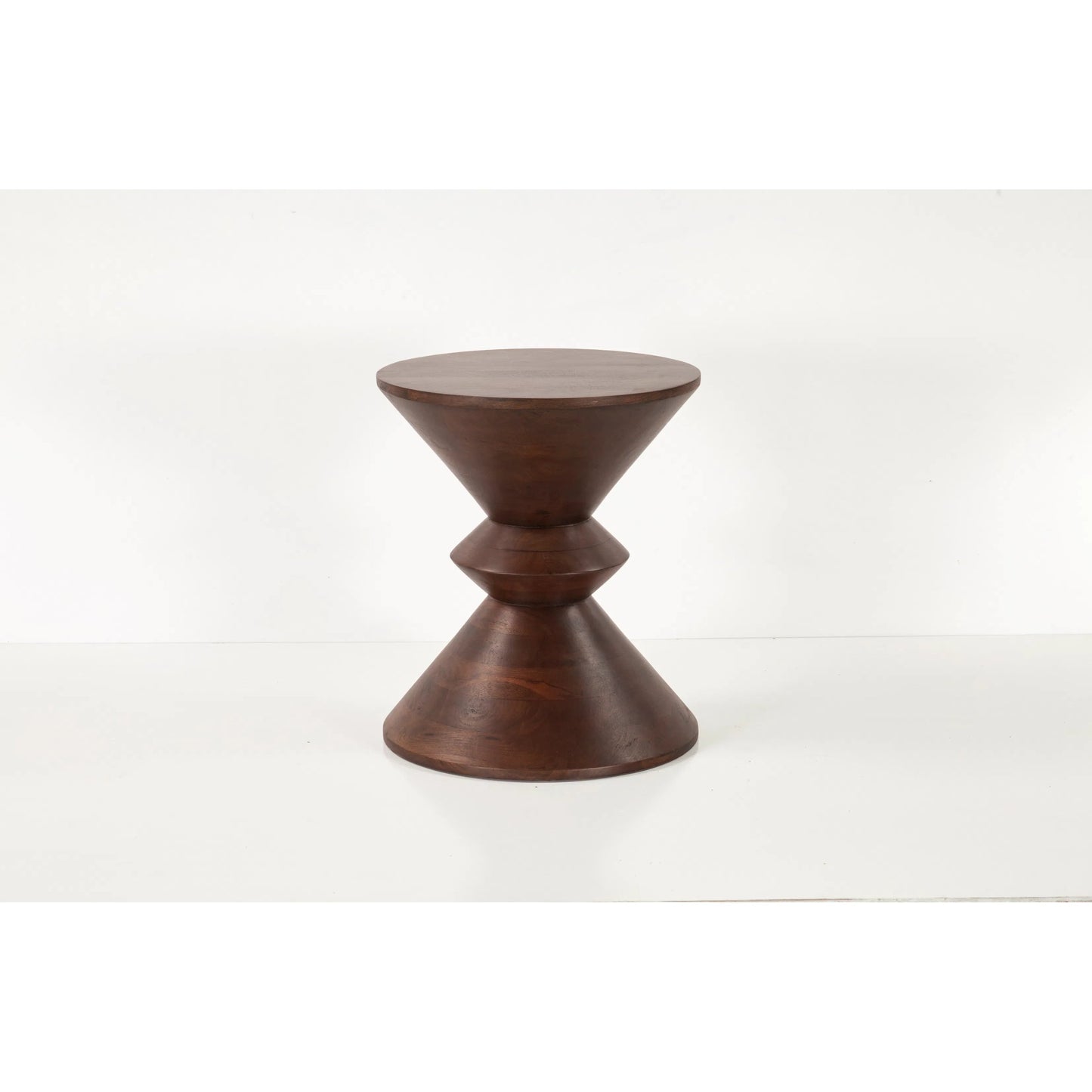 004 SI-2243024 | Additional Silo | Palm Desert Modern Two Tone Side Table by World Interiors in brown and royal brown. Made from mango wood in a unique style.