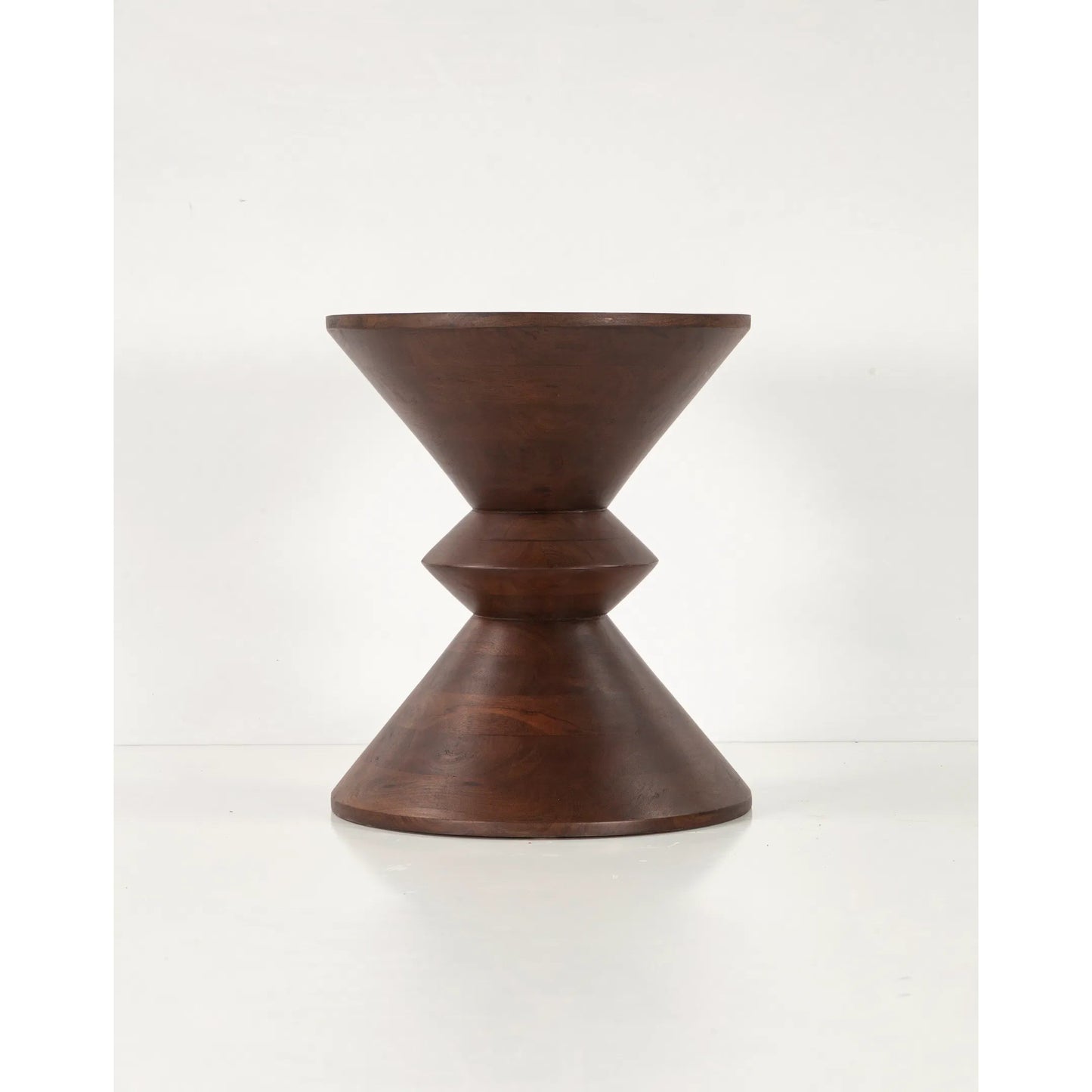 003 SI-2243024 | Additional Silo | Palm Desert Modern Two Tone Side Table by World Interiors in brown and royal brown. Made from mango wood in a unique style.