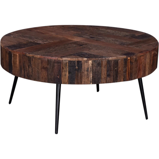 Palm Desert 38" Reclaimed Wood Coffee Table by World Interiors. Made from reclaimed wood, iron in a cottage & farmhouse style.