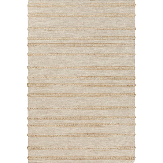 Fiji Rug - 6165 by Surya in light gray, tan. Made from 70% wool, 20% cotton, 10% jute in a unique style.