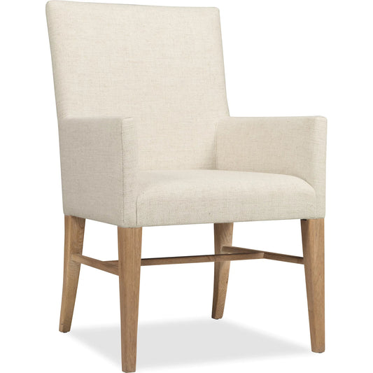 Driftwood Upholstered Arm Chair by Hooker Furniture in beige. Made from unique in a transitional style.