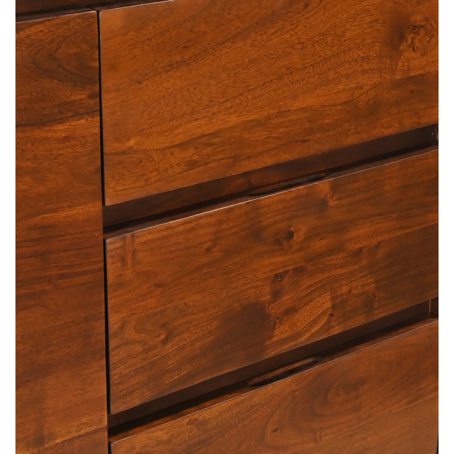 004 SI-2242905 | Unknown | Knoxville 54" Sideboard by World Interiors in browns and walnut. Made from acacia wood iron in a unique style.