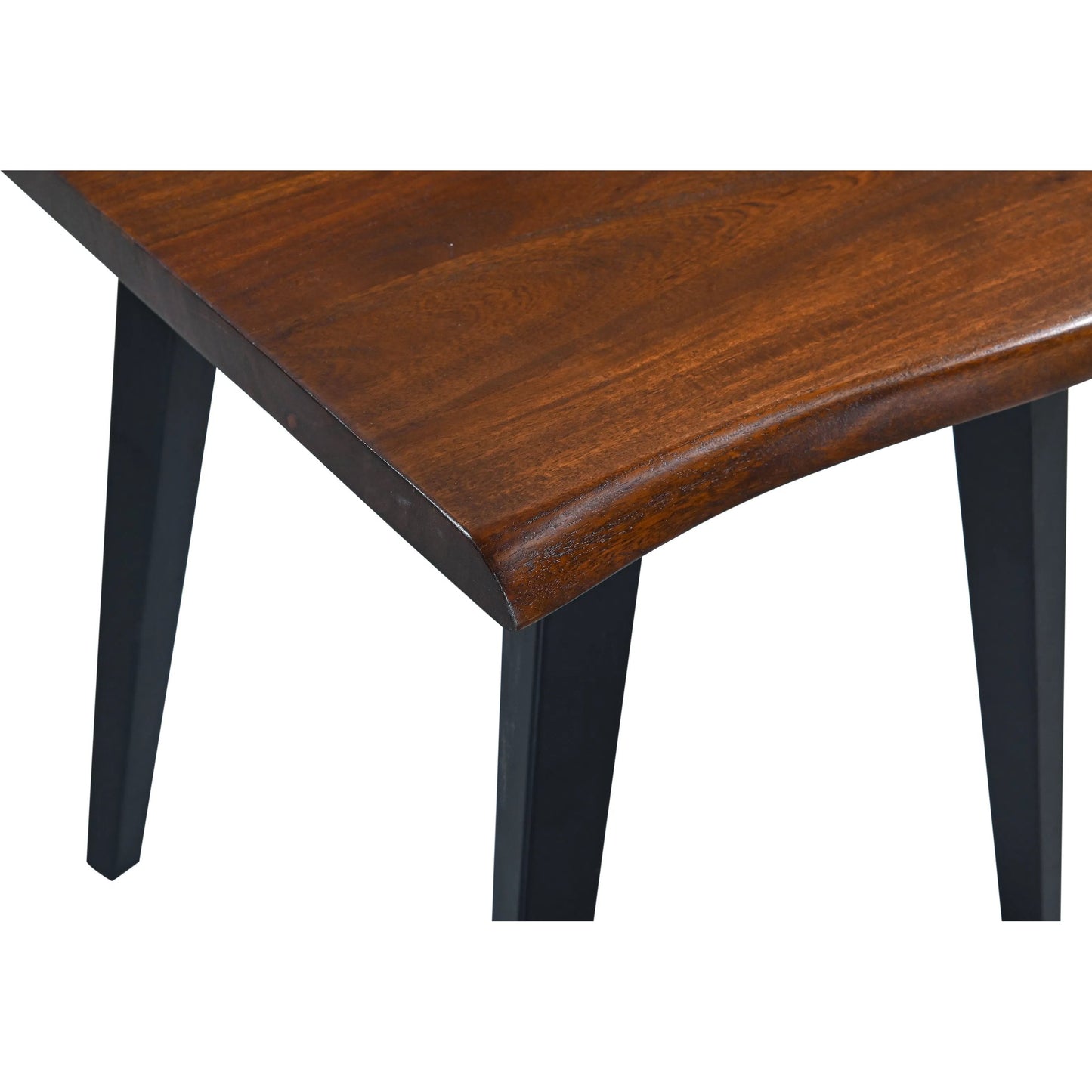 006 SI-2242909 | Closeup | Knoxville Side Table by World Interiors in browns and walnut. Made from acacia wood iron in a transitional style.