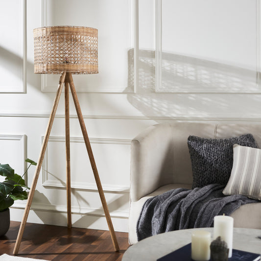 Traverse Floor Lamp by HedgeApple Essentials in natural. Made from unique in a coastal style.
