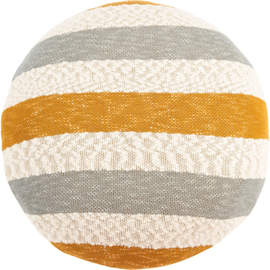 Tyrrell Floor Pillow by HedgeApple Essentials in mustard, gray. Made from cotton, polyfill in a eclectic & global style.