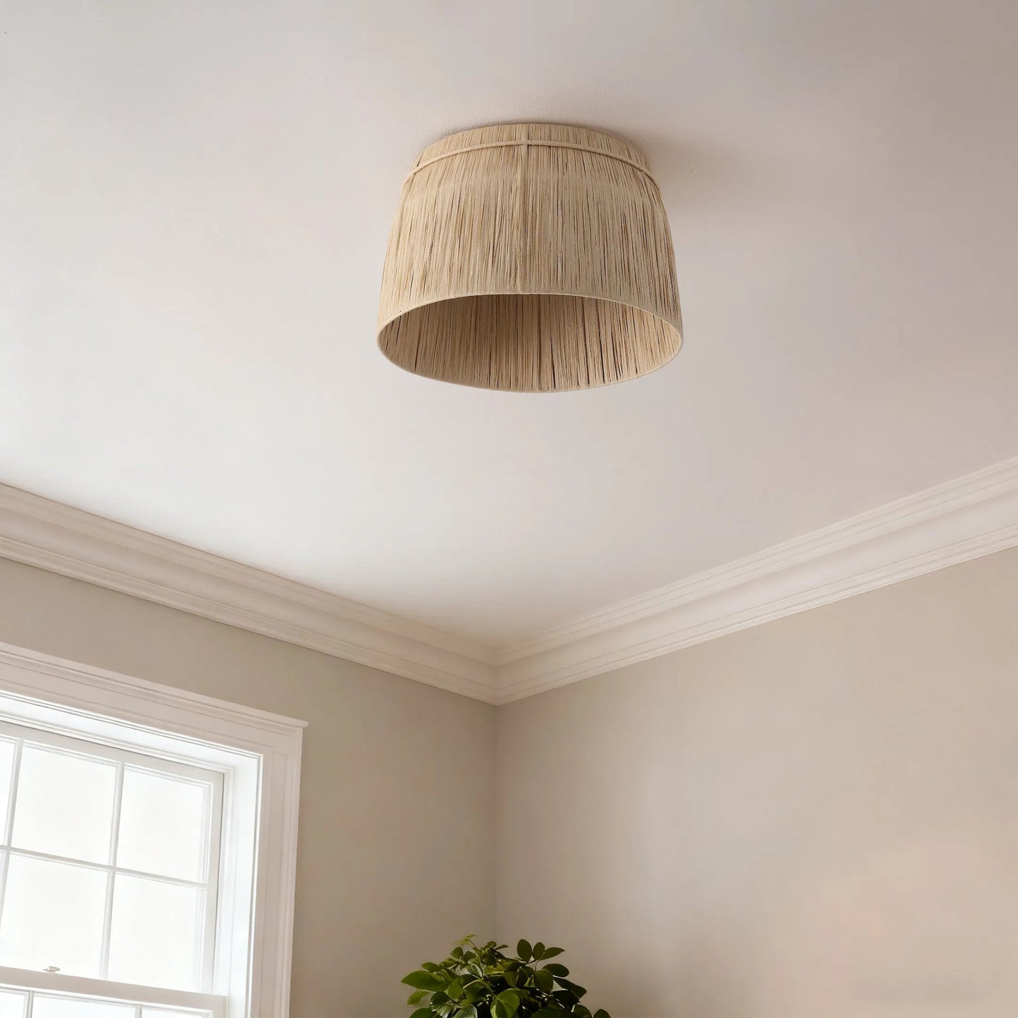 001 SI-2629943 | Lifestyle | Cottage Flush Mount by HedgeApple Essentials in natural. Made from iron in a unique style.