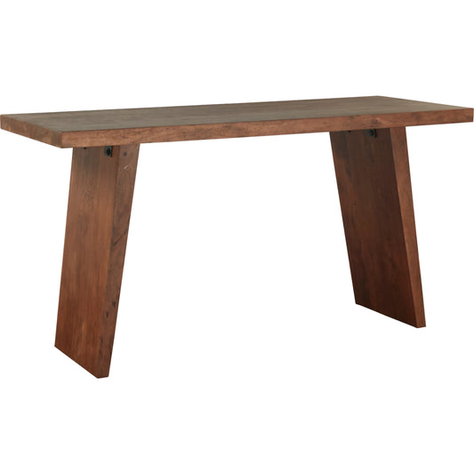 Hampton Gathering Table by World Interiors in brown and walnut. Made from acacia wood in a transitional style.