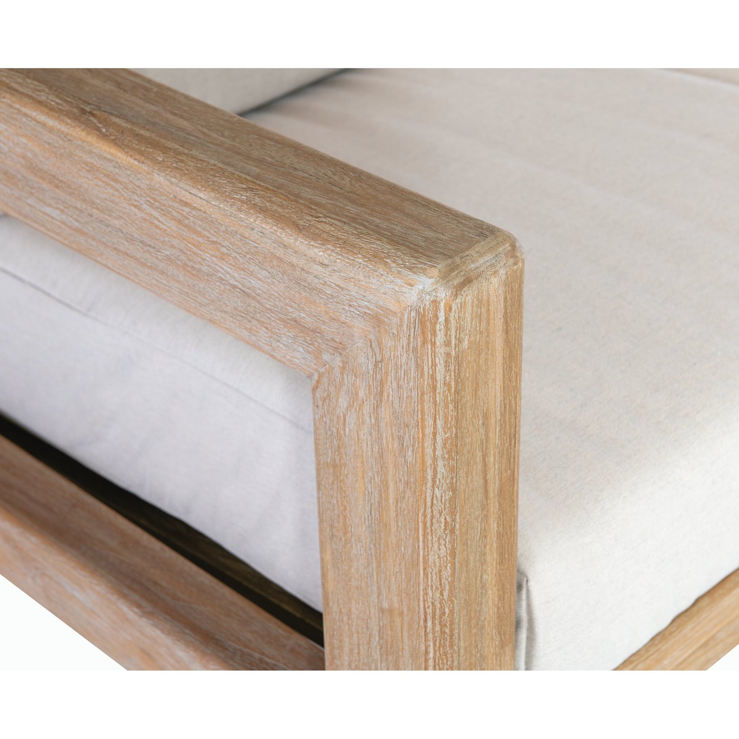 005 SI-2167244 | Closeup | Sedona Outdoor Sofa by Sunset West in teak. Made from teak in a modern style.