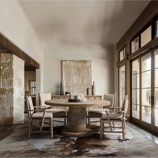 Sagehill Rush Seat Side Chair by Jonathan Charles in timberon grey oak. Made from oak in a transitional style.