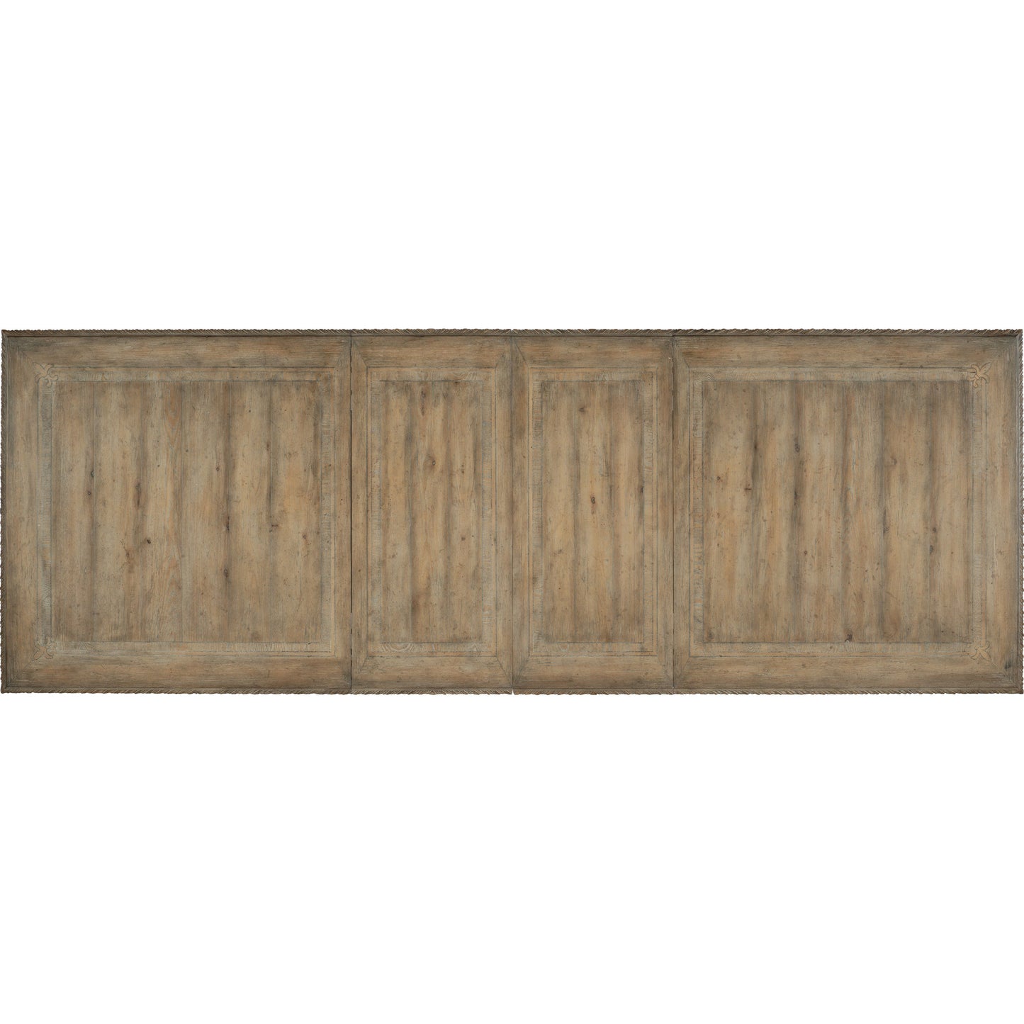 002 SI-1748582 | Additional Silo | Castella Dining Table by Hooker Furniture in antique slate. Made from pecan, quartered walnut, quartered black walnut, quartered ash, maple veneers with resin in a traditional style.