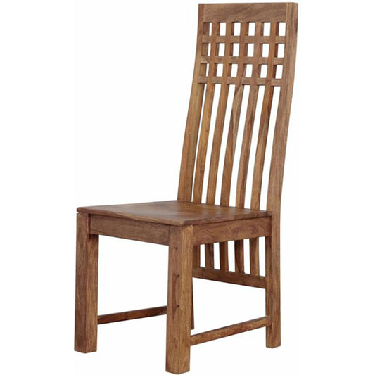 001 SI-2445159 | Primary Silo | Acres Dining Chair by World Interiors in brownstone. Made from sheesham wood in a traditional style.