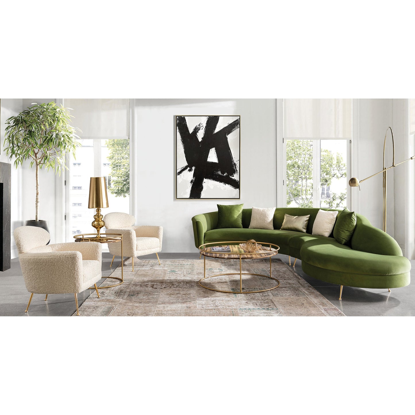 003 SI-1718103 | Lifestyle | Felice Chair by Pasargad Home in cream and cream, cream. Made from unique in a modern style.