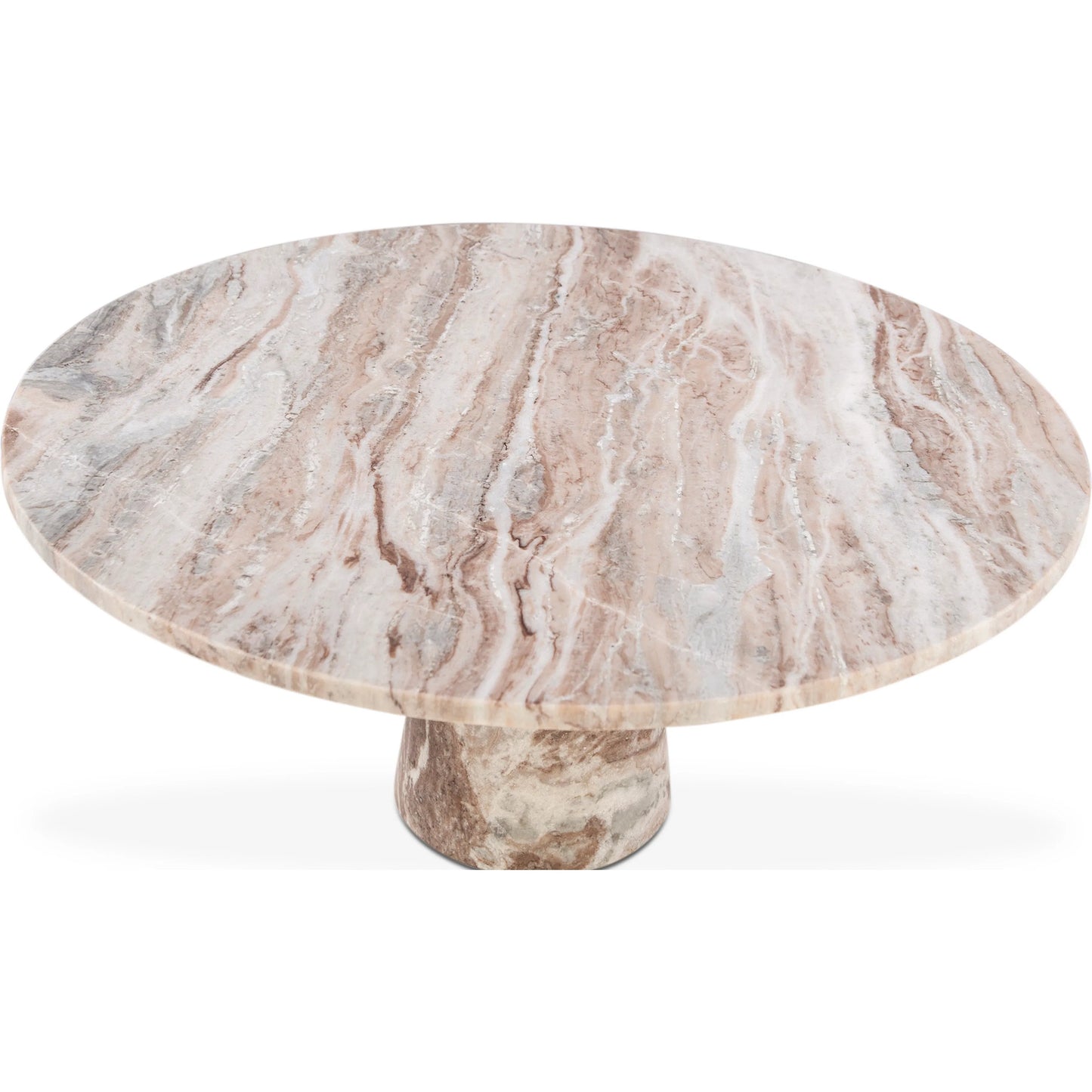 002 SI-2445236 | Closeup | Giza 38" Coffee Table by World Interiors in brown and toronto marble. Made from marble in a unique style.
