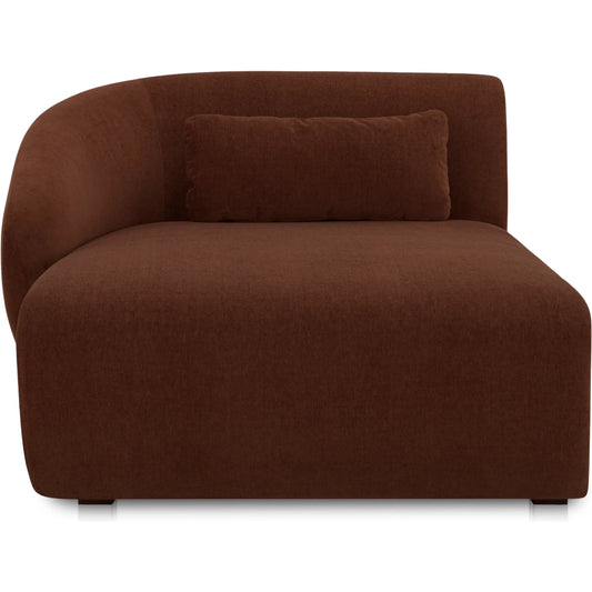 001 SI-2367866 | Primary Silo | Amelia Arm Facing Chaise by Moe's Home Collection. Made from upholstery: 100% polyester, frame: mdf, plywood, pine, foam, fiber seat in a transitional style.