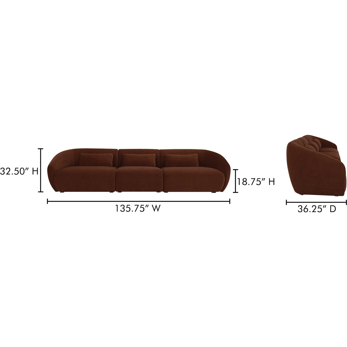 013 SI-2367885 | Lifestyle | Amelia Modular Sofa by Moe's Home Collection. Made from unique in a unique style.