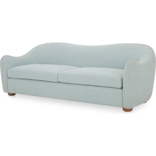 Bria Sofa by Moe's Home Collection. Made from upholstery: 100% polyester, solid rubber wood leg, solid beech, plywood frame, foam, fiber seat in a transitional style.