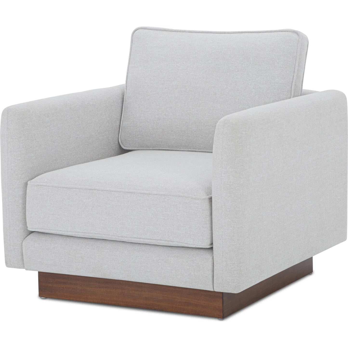 007 SI-2368407 | Additional Silo | Vernon Accent Chair by Moe's Home Collection. Made from upholstery: 100% polyester, walnut tone veneer base, solid beech, plywood frame, foam, fiber seat in a unique style.
