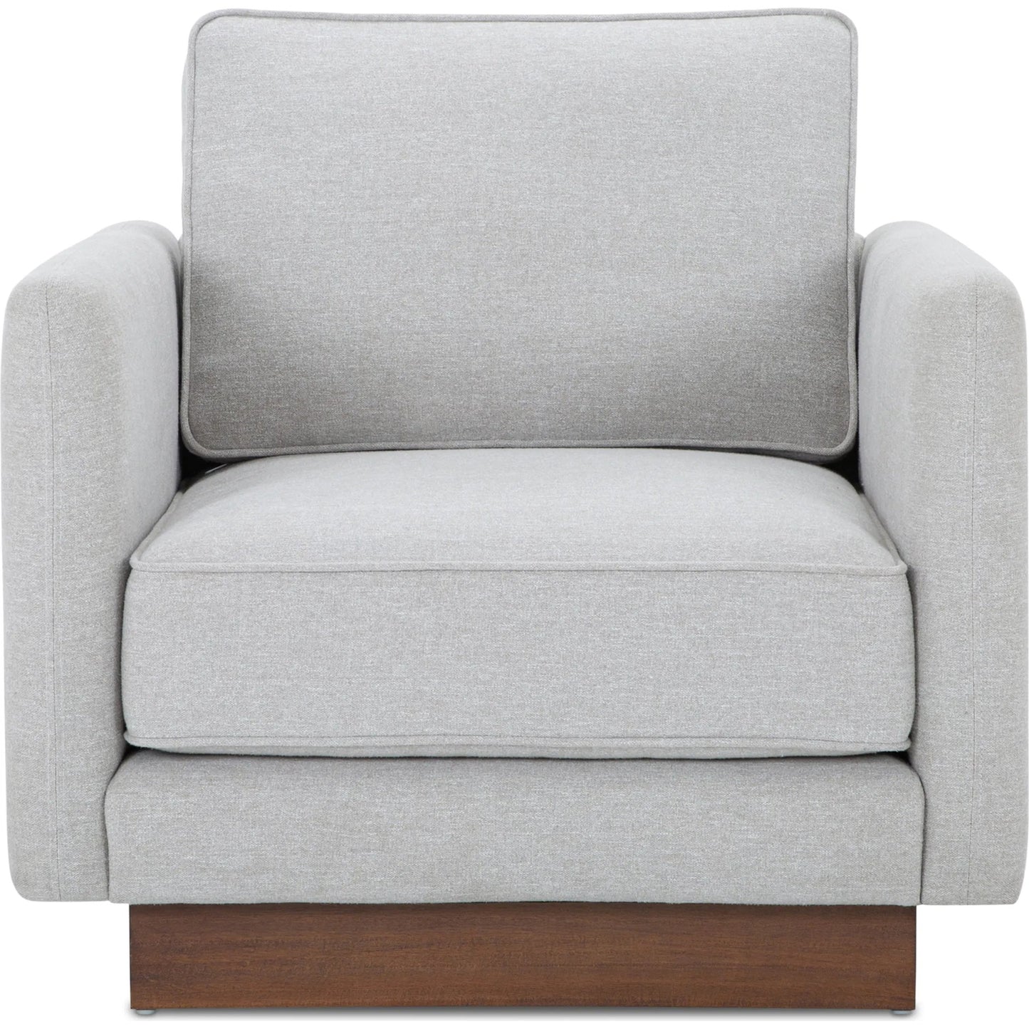 002 SI-2368407 | Primary Silo | Vernon Accent Chair by Moe's Home Collection. Made from upholstery: 100% polyester, walnut tone veneer base, solid beech, plywood frame, foam, fiber seat in a unique style.