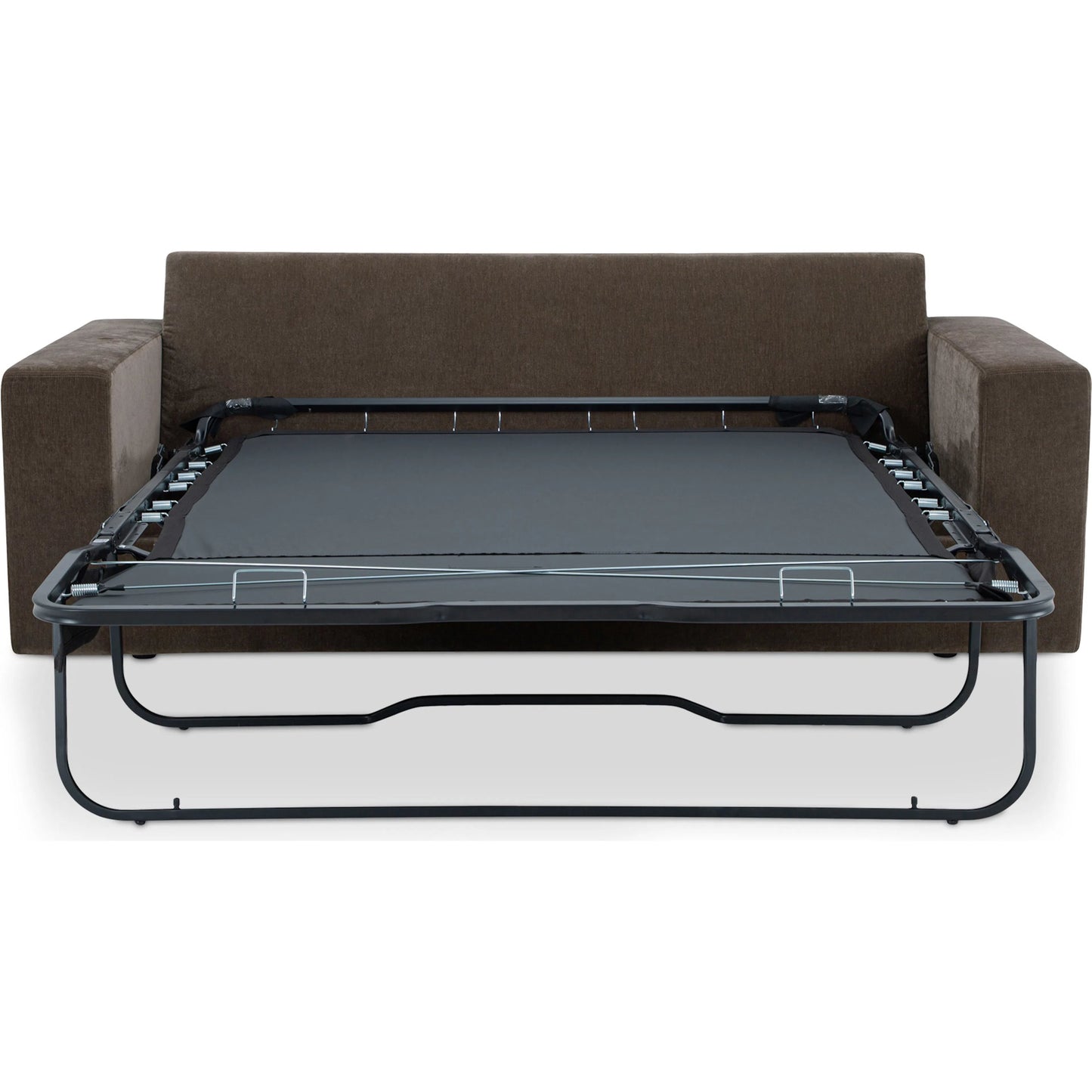 011 SI-2368134 | Additional Silo | Kiran Sleeper Sofa by Moe's Home Collection in warm charcoal. Made from upholstery: 50% recycled polyester, 50% polyester, solid beech, plywood frame, foam, fiber seat, leggett, platt sleeper sofa mechanism in a transitio