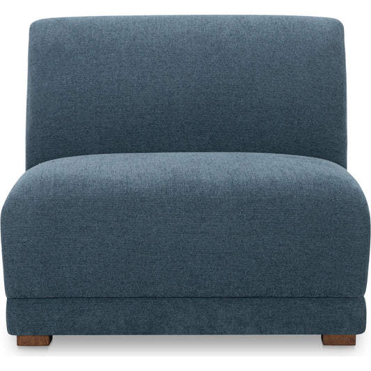 Fraser Slipper Chair by Moe's Home Collection. Made from upholstery: 100% polyester, solid beech, plywood frame, foam, fiber seat in a transitional style.