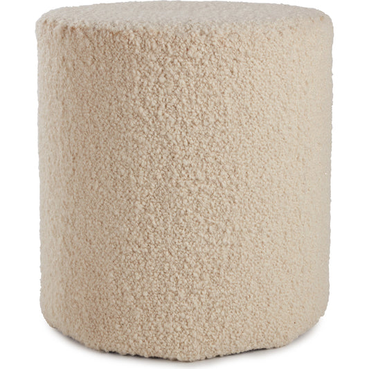 001 SI-2062279 | Primary Silo | Folke FOL03 Pouf by Jaipur Living in cream. Made from 100% wool in a modern style.
