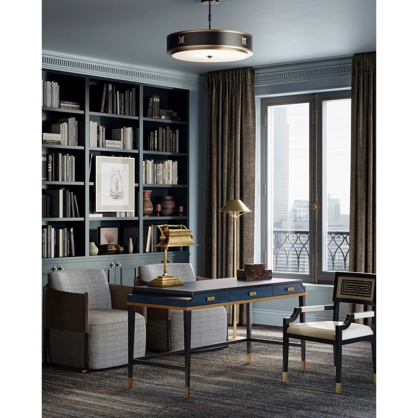 015 SI-1894372 | Lifestyle | Kallista Desk by Currey and Company. Made from unique in a transitional style.