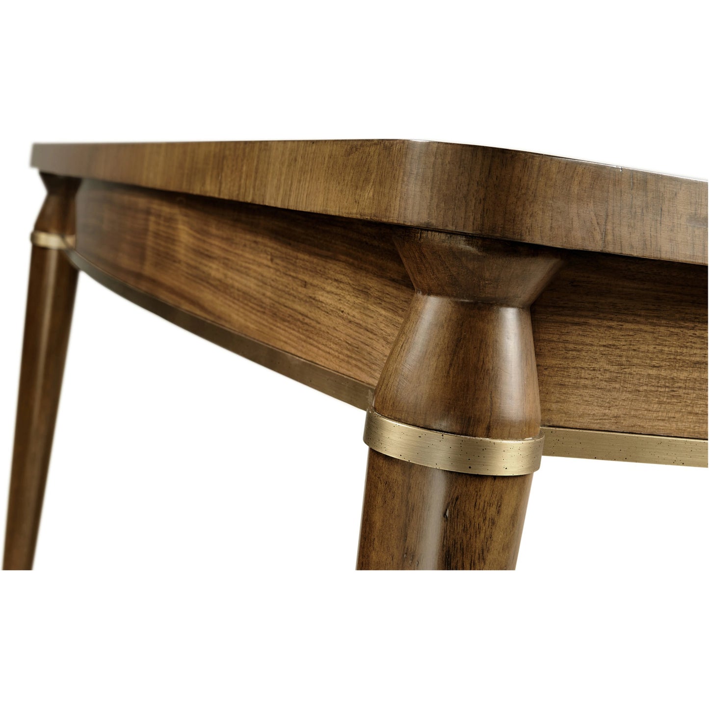 005 SI-1991091 | Additional Silo | Toulouse Walnut Dining Table by Jonathan Charles in walnut. Made from walnut quarter figured veneer in a modern style.
