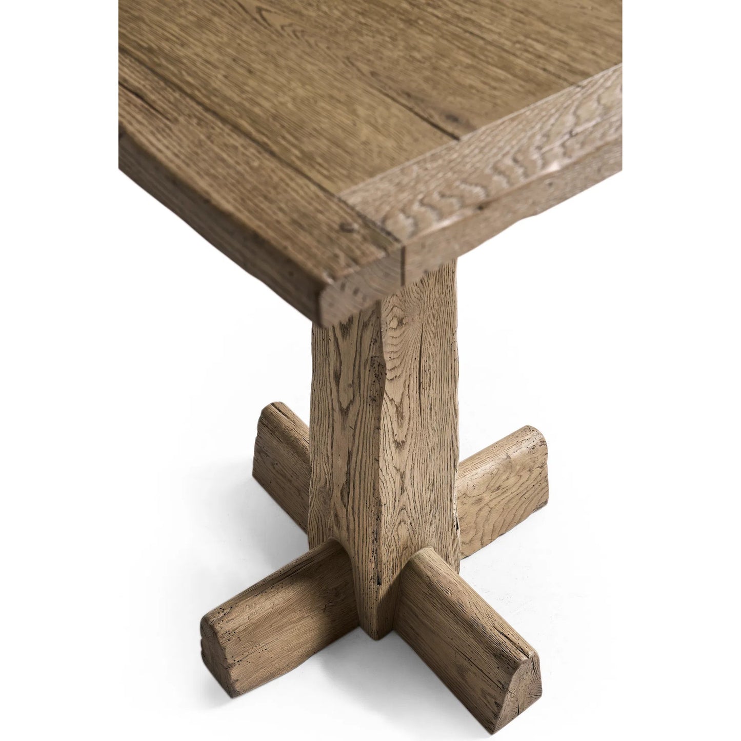 007 SI-2535714 | Closeup | Echo Canyon Square Bar Table by Jonathan Charles in faded oak. Made from main oak in a unique style.