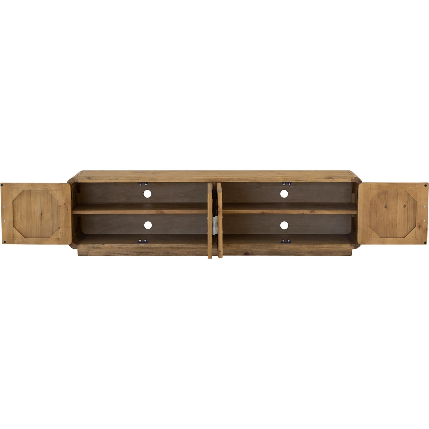 006 SI-2253891 | Additional Silo | Monterey Media Cabinet Rustic Blonde by Moe's Home Collection in rustic blonde. Made from solid pine, plywood shelves, bottom panels in a unique style.