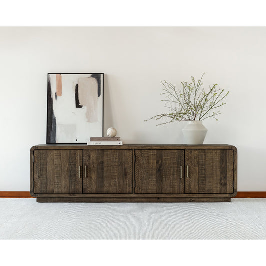 Monterey Media Cabinet by Moe's Home Collection in natural. Made from solid pine, plywood in a eclectic & global style.