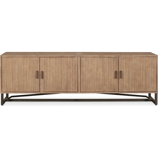 008 SI-2368339 | Primary Silo | Sierra Media Unit by Moe's Home Collection in brown. Made from new pine frame with reclaimed pine face boards, stainless steel base in a transitional style.