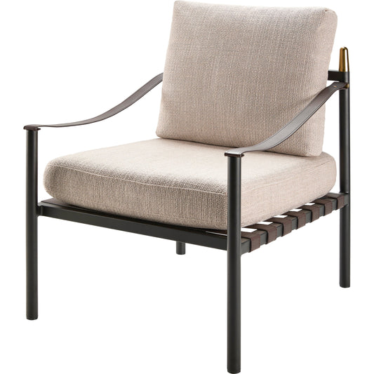 Frank - 497374 by Surya in light gray, black and lacquered. Made from upholstery: polyester, base: metal, fill: 100% polyurethane foam in a modern style.