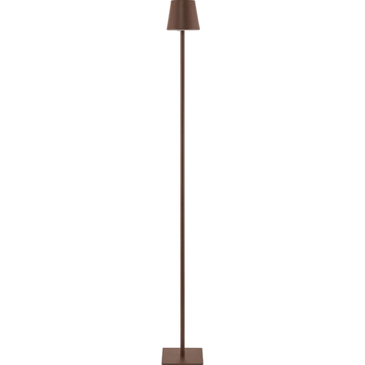 Furnas Accent Floor Lamp by Livabliss in body: brown; base: brown and hand painted. Made from iron in a modern style.