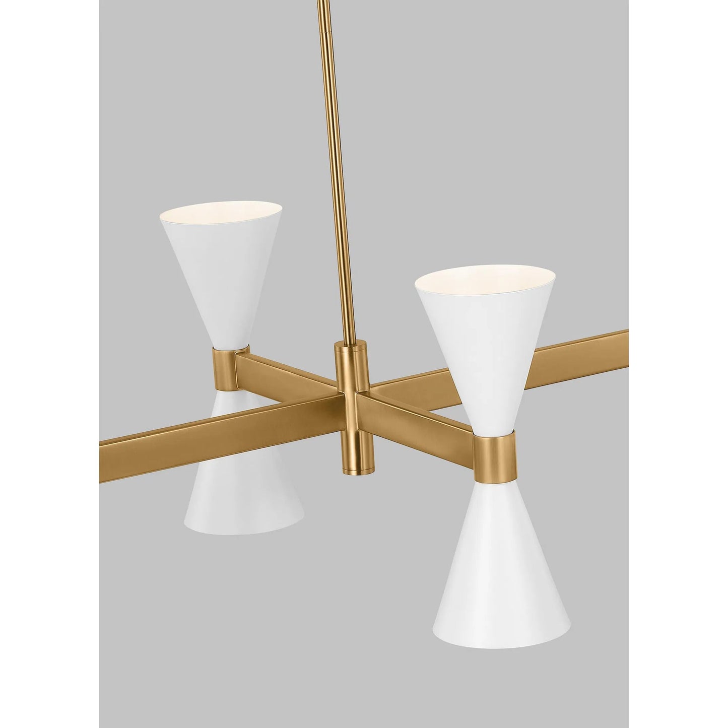 005 SI-2233754 | Unknown | Albertine Linear Chandelier by Visual Comfort & Co.. Made from steel in a unique style.