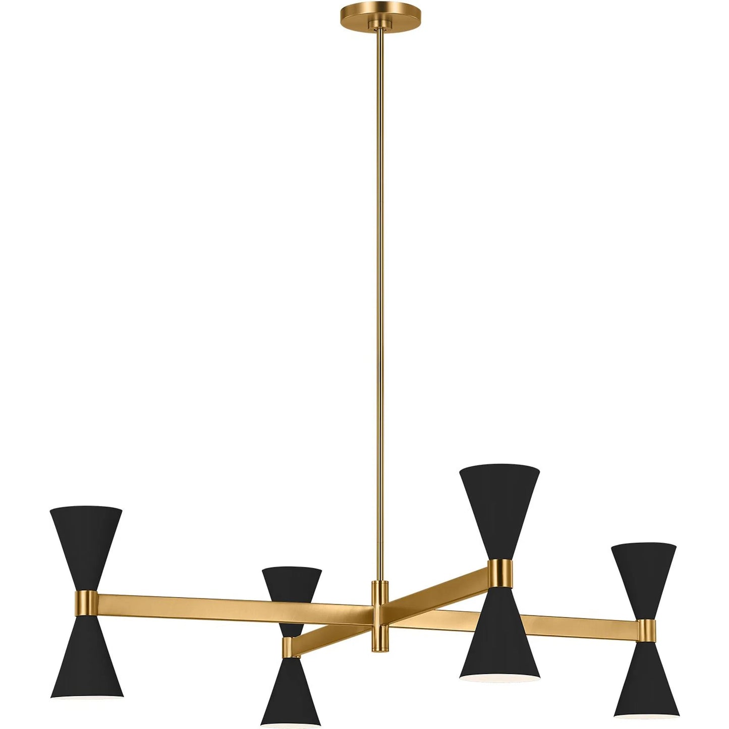 003 SI-2233757 | Additional Silo | Albertine Large Chandelier by Visual Comfort & Co. in midnight black. Made from steel in a modern style.