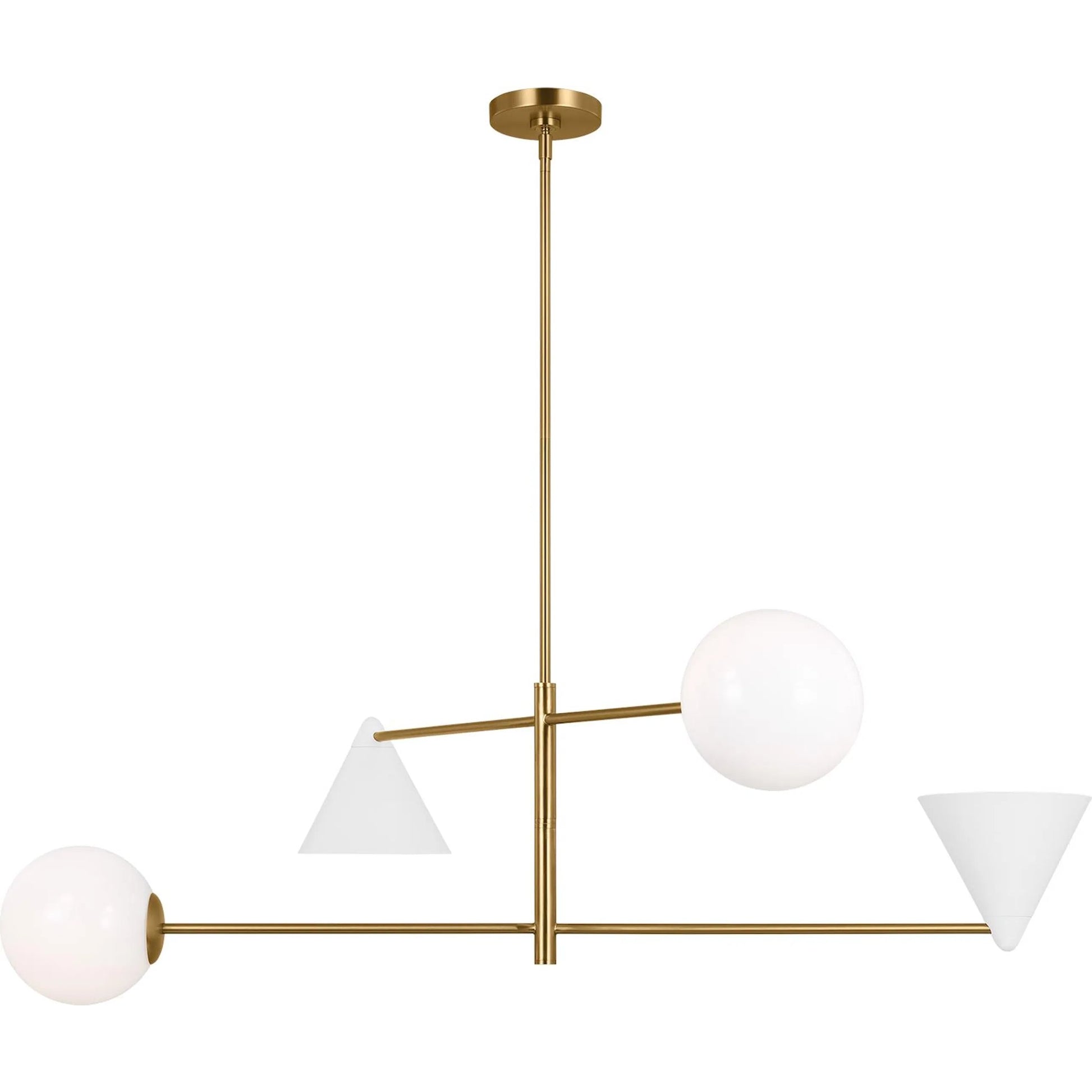 Cosmo Extra Large Chandelier by Visual Comfort & Co. in matte white. Made from steel in a modern style.