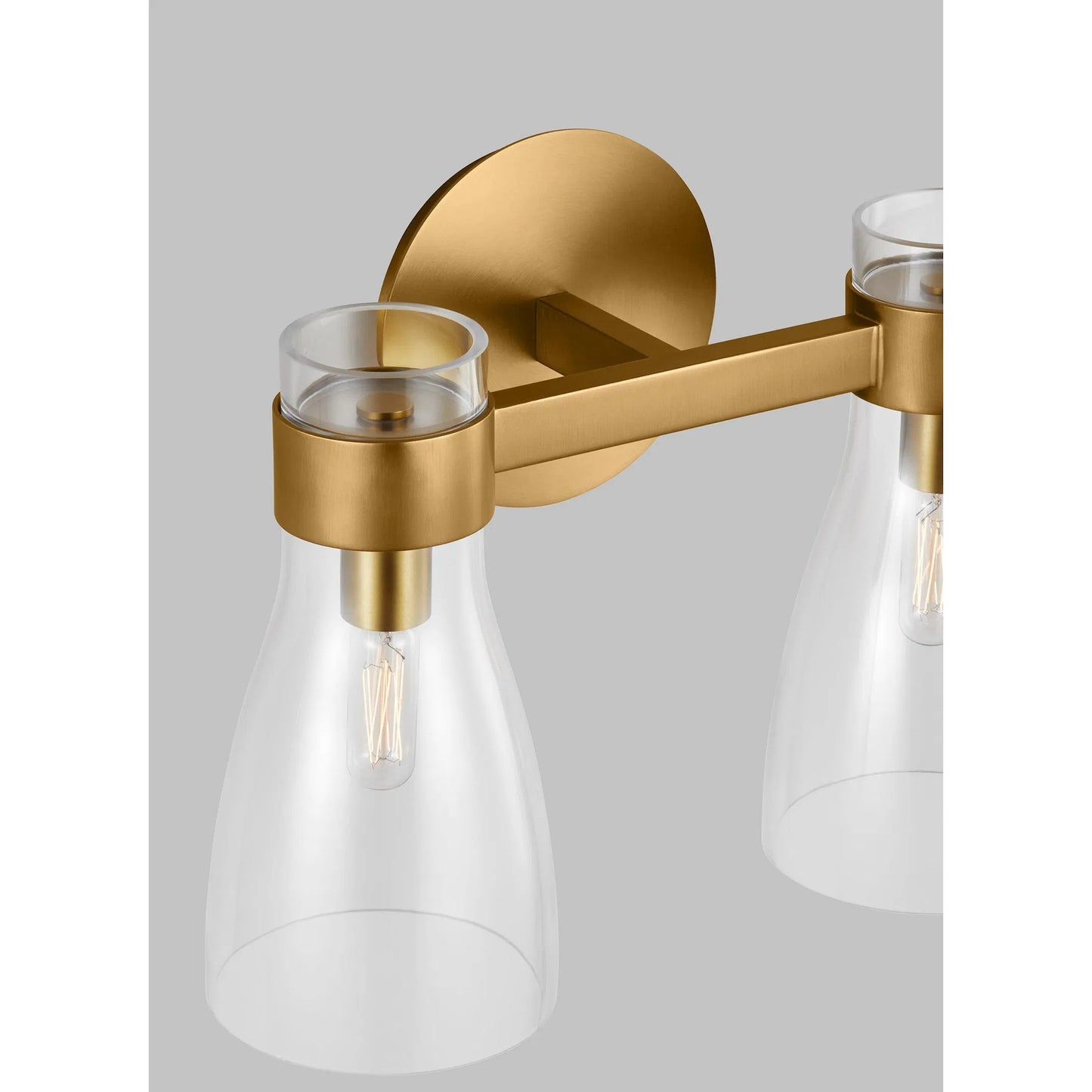 012 SI-2233808 | Closeup | Moritz Two Light Vanity by Visual Comfort & Co.. Made from steel in a unique style.