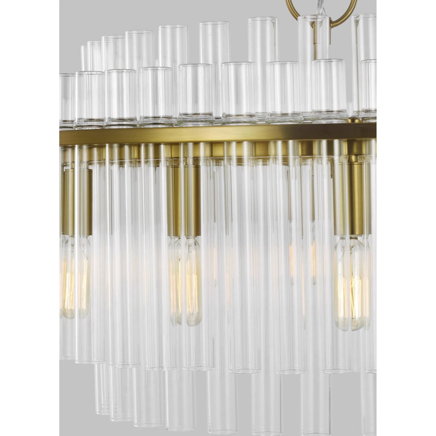 010 SI-2233983 | Closeup | Beckett Medium Chandelier by Visual Comfort & Co.. Made from steel in a unique style.