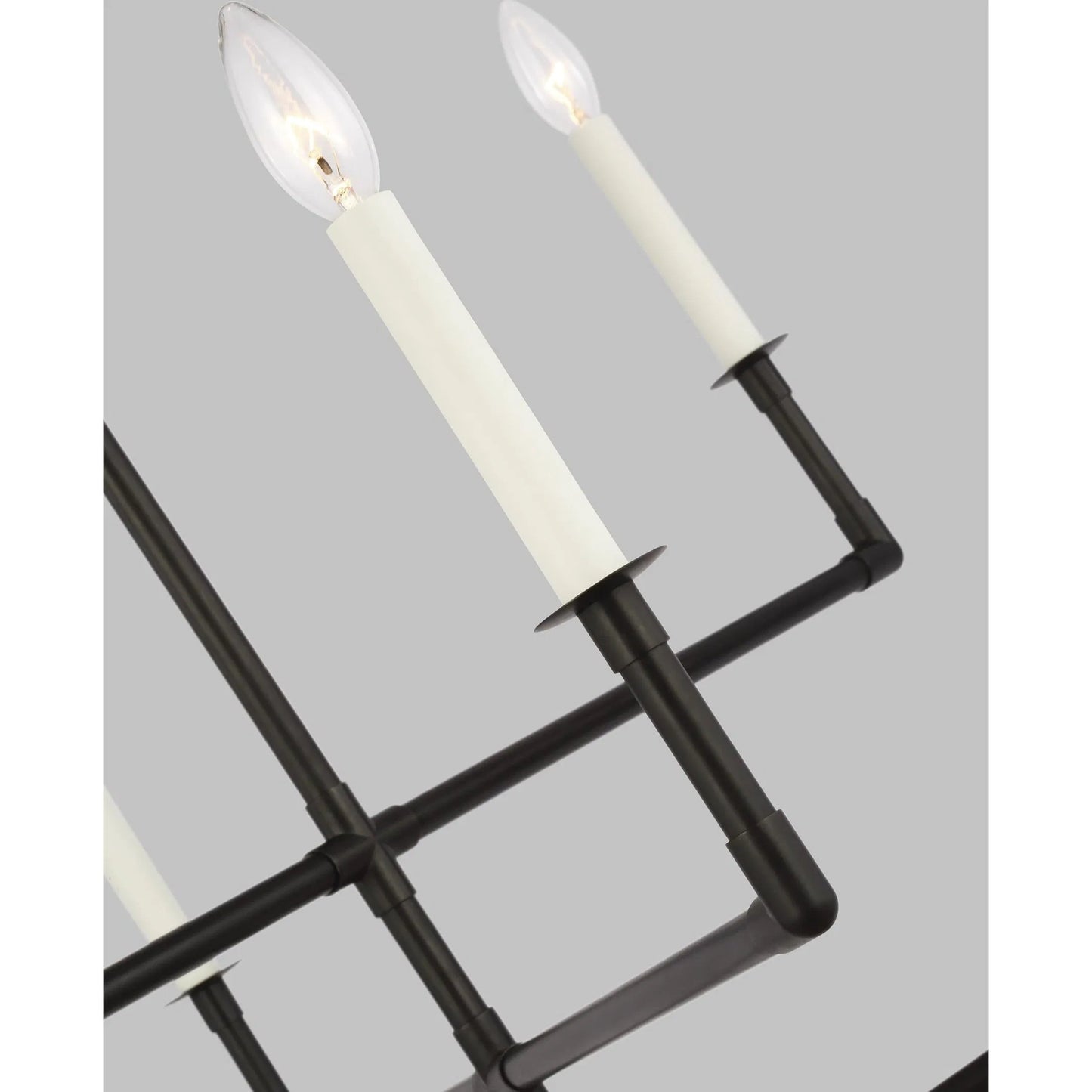 004 SI-2233992 | Unknown | Bayview Medium Chandelier by Visual Comfort & Co. in aged iron. Made from steel in a unique style.