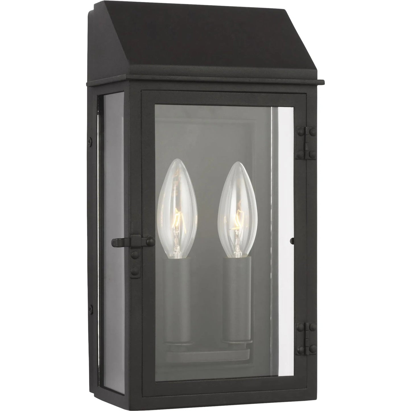 001 SI-2234116 | Primary Silo | Hingham Small Outdoor Wall Lantern by Visual Comfort & Co. in textured black. Made from stonestrong in a cottage & farmhouse style.