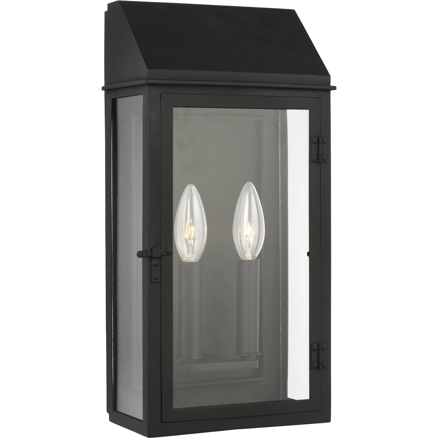 001 SI-2234117 | Primary Silo | Hingham Medium Outdoor Wall Lantern by Visual Comfort & Co. in textured black. Made from stonestrong in a unique style.