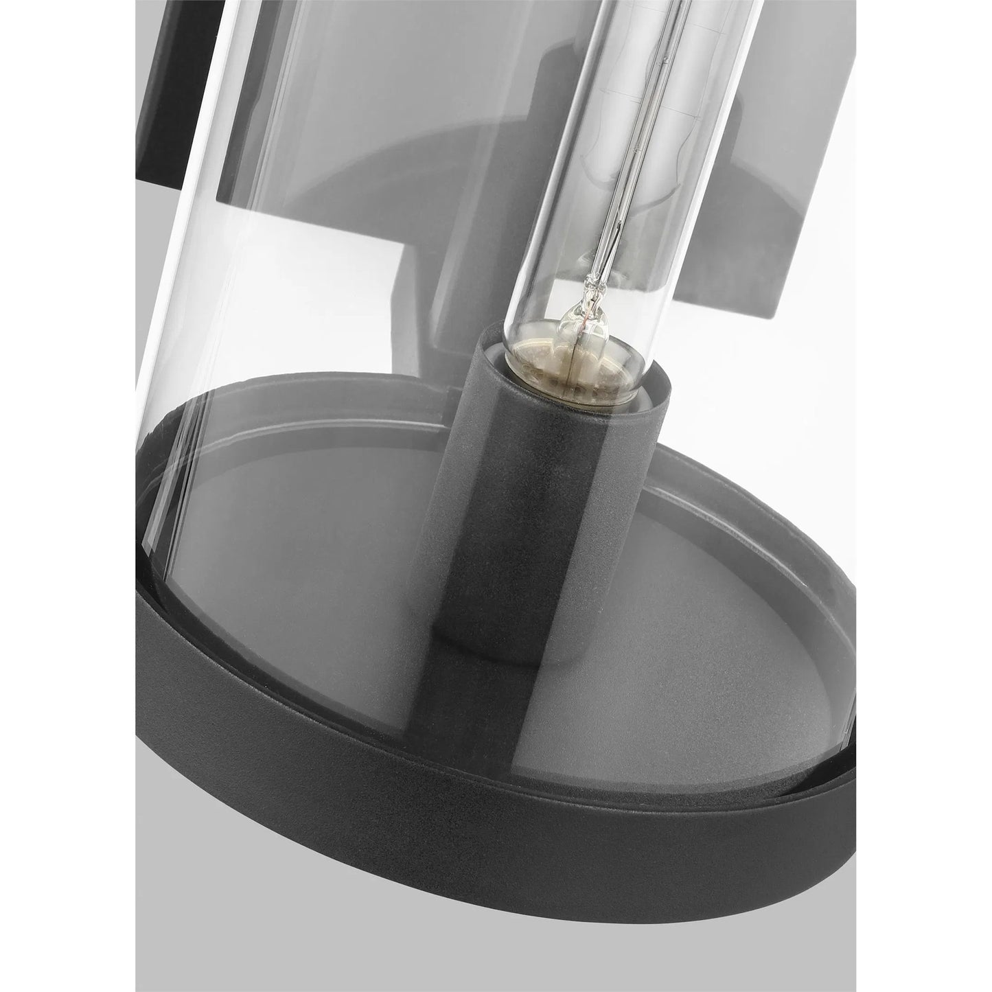 005 SI-2234120 | Closeup | Eastham Large Wall Lantern by Visual Comfort & Co. in textured black. Made from stonestrong in a traditional style.