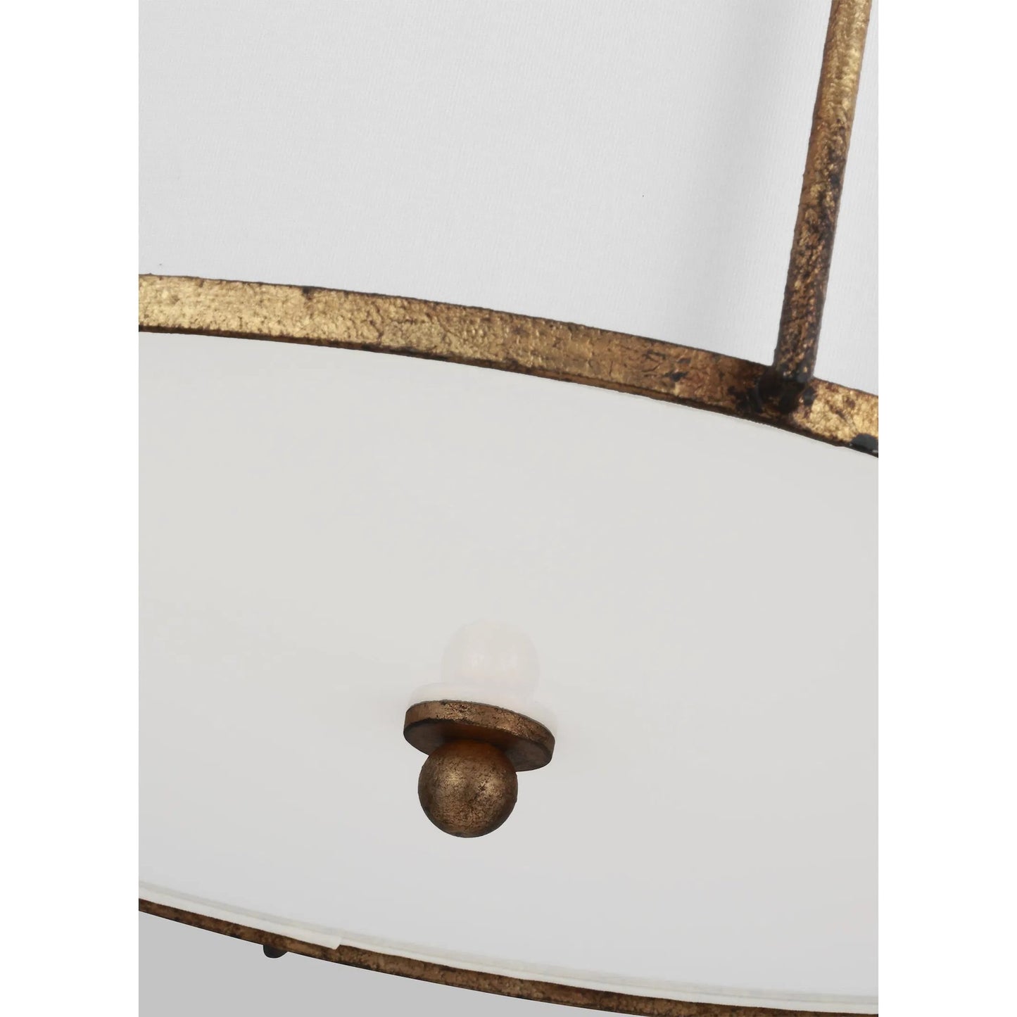 004 SI-2234168 | Closeup | Stonington Hanging Shade by Visual Comfort & Co. in antique gild. Made from steel in a unique style.