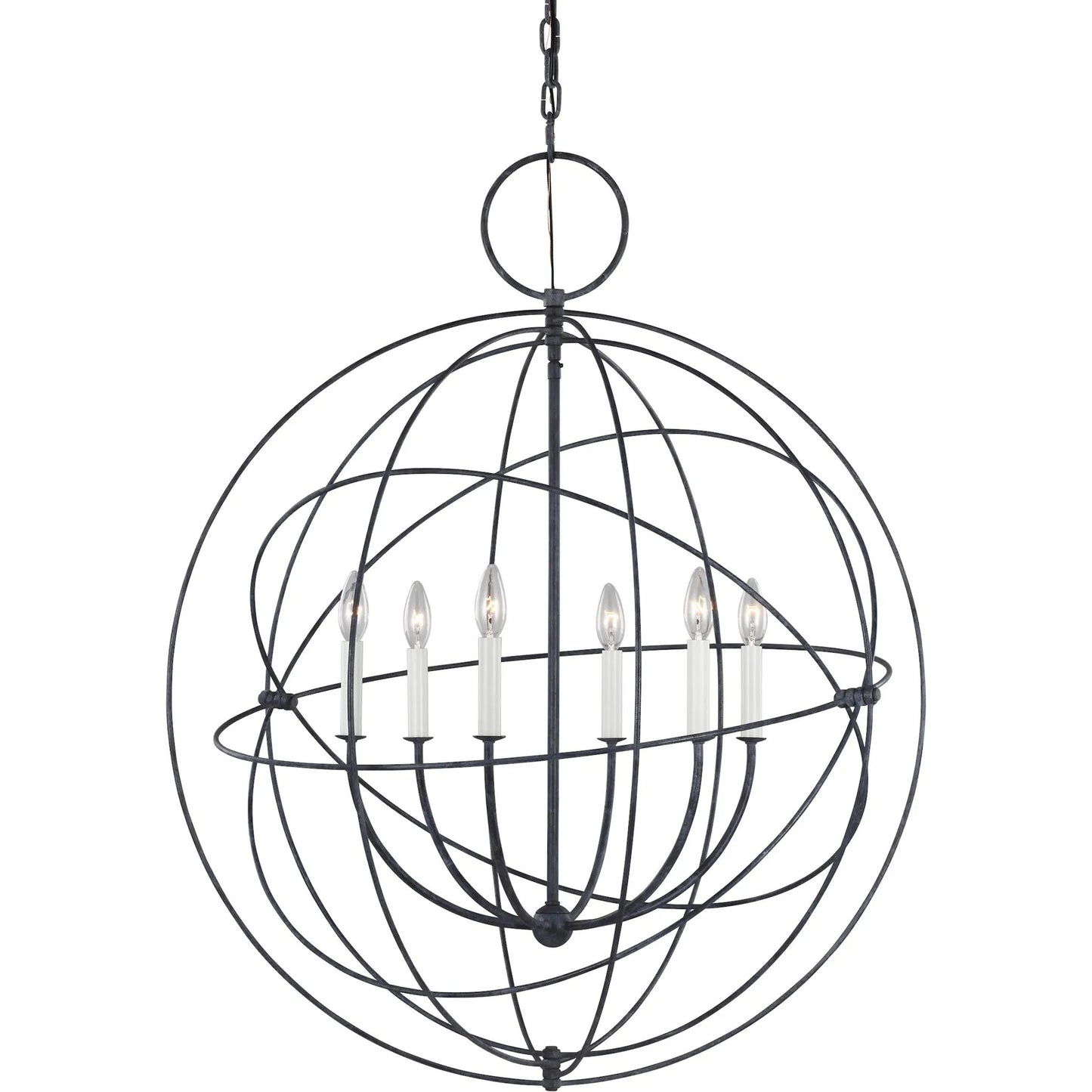 003 SI-2234188 | Unknown | Bayberry Large Pendant by Visual Comfort & Co. in weathered galvanized. Made from steel in a unique style.