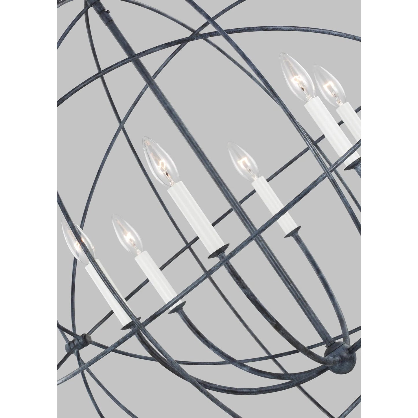 004 SI-2234188 | Unknown | Bayberry Large Pendant by Visual Comfort & Co. in weathered galvanized. Made from steel in a unique style.