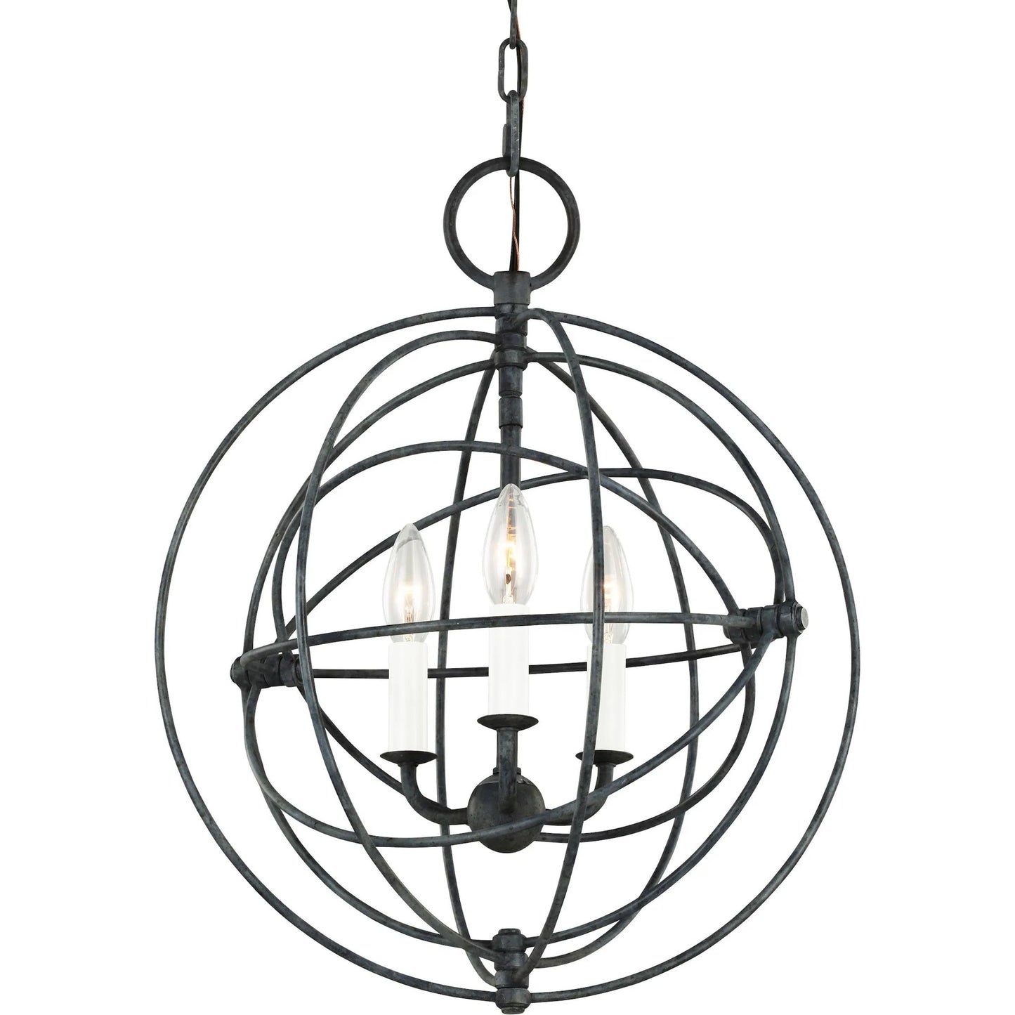 004 SI-2234190 | Additional Silo | Bayberry Small Pendant by Visual Comfort & Co. in weathered galvanized. Made from steel in a unique style.