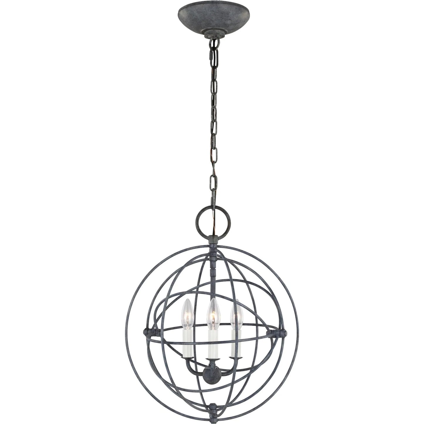002 SI-2234190 | Primary Silo | Bayberry Small Pendant by Visual Comfort & Co. in weathered galvanized. Made from steel in a unique style.