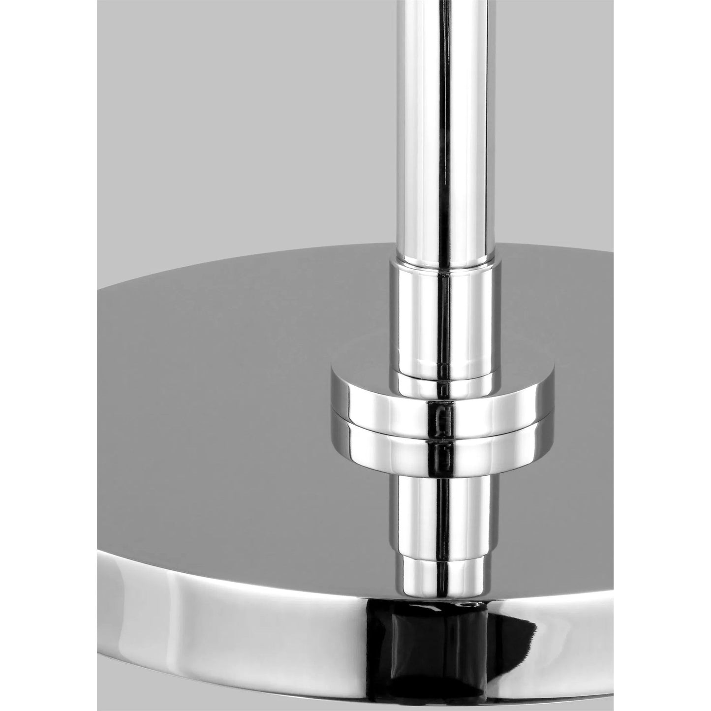 002 SI-2234247 | Closeup | Wellfleet Dome Desk Lamp by Visual Comfort & Co. in matte white, polished nickel. Made from steel in a unique style.